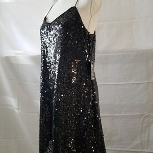 Black sequin dress